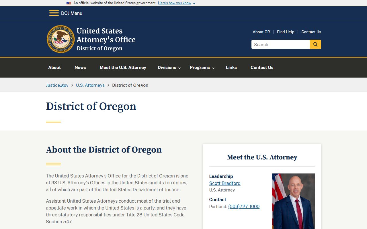 Yamhill County Circuit Court records compared with U.S. Attorney District of Oregon cases